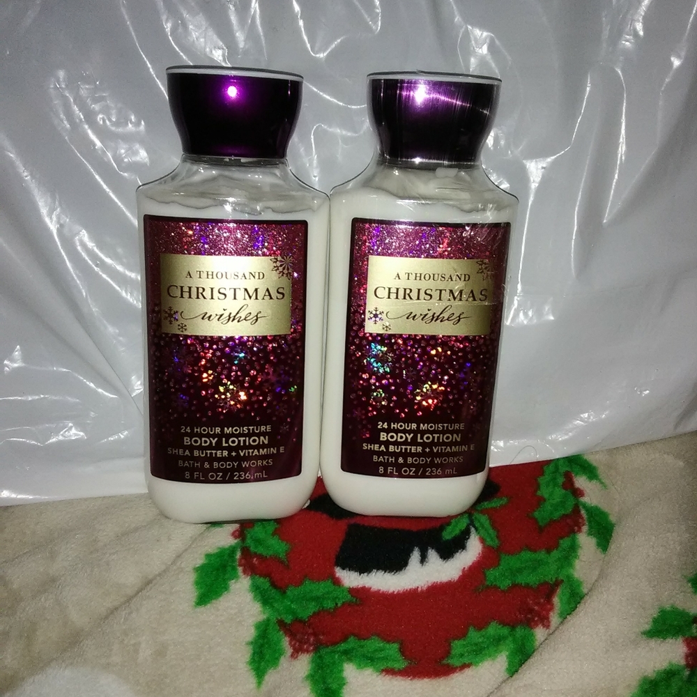 Bath & Body Works A Thousand Christmas Wishes Lotion Set!